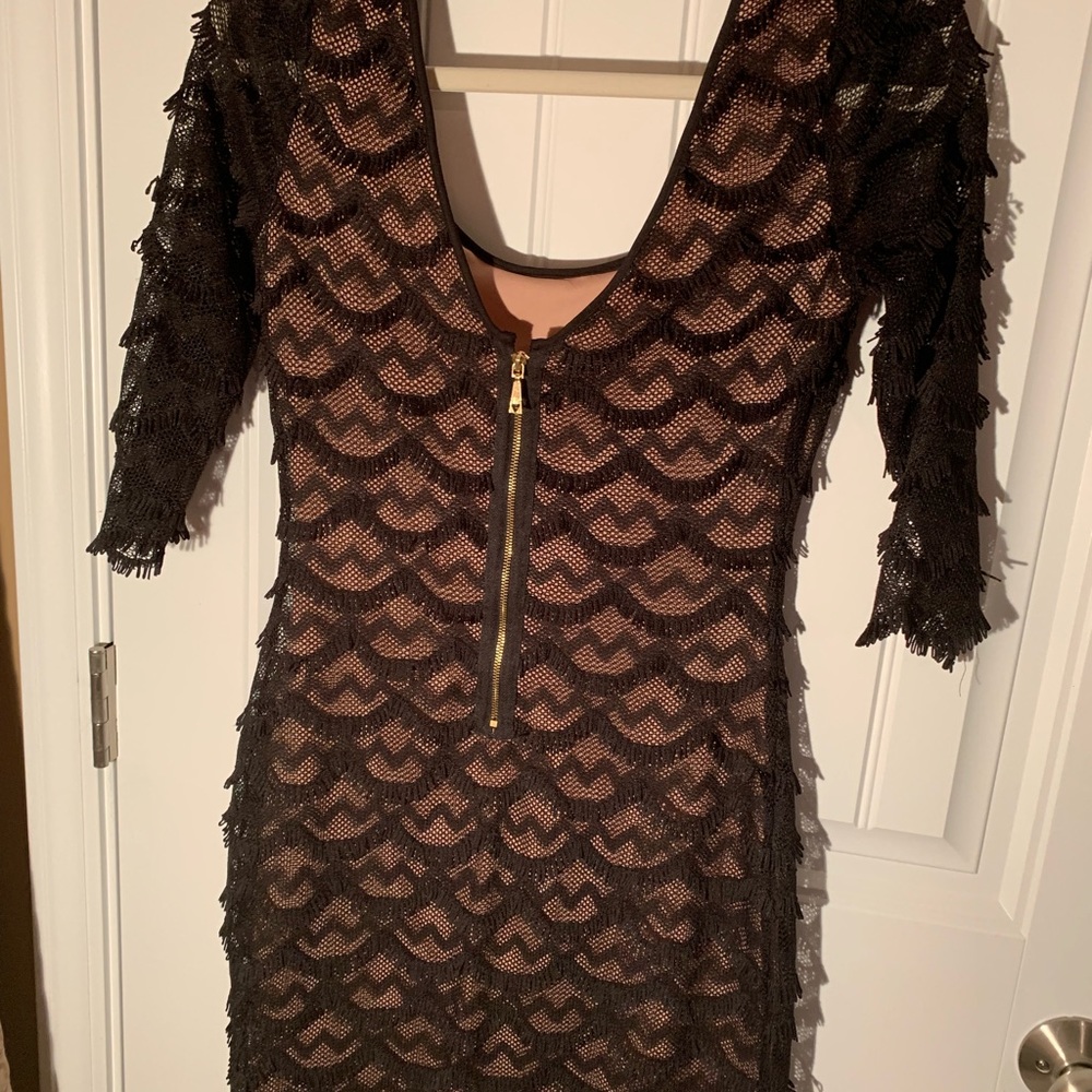 ❤️Sexy dress. Black spandex mini  w lining. Sexy! - Picture 2 of 5